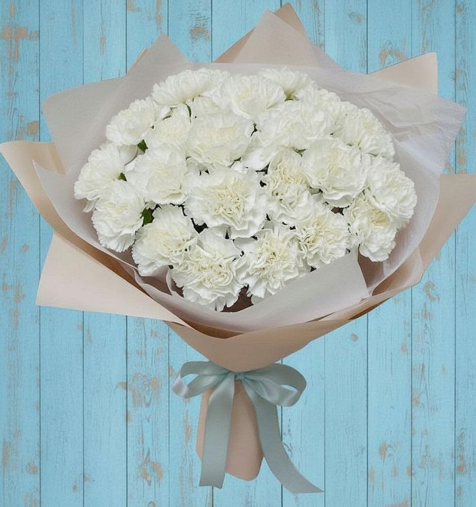 Букет цветов из: Гвоздики в Родине