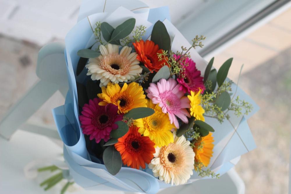 Букет цветов из: Герберы в Родине