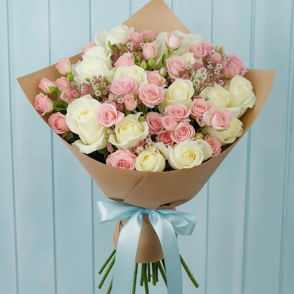 Букет цветов из: Розы в Родине