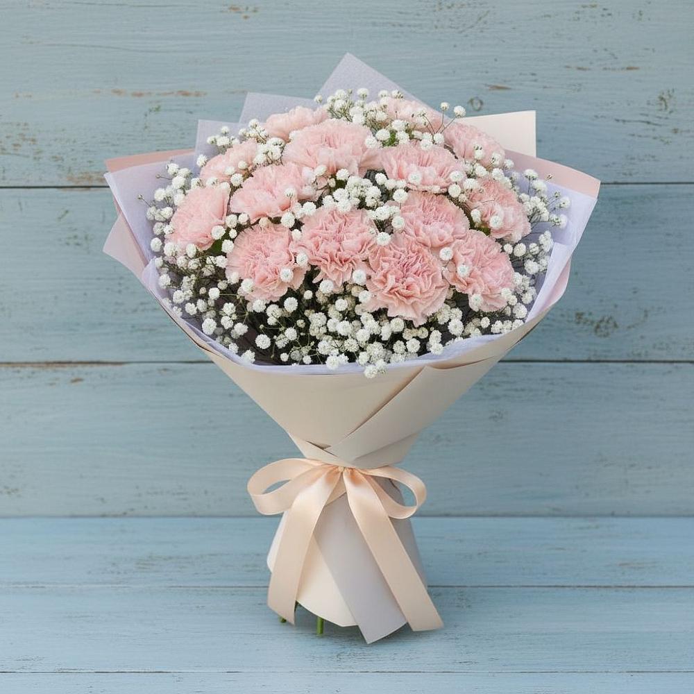 Букет цветов из: Гвоздики в Родине