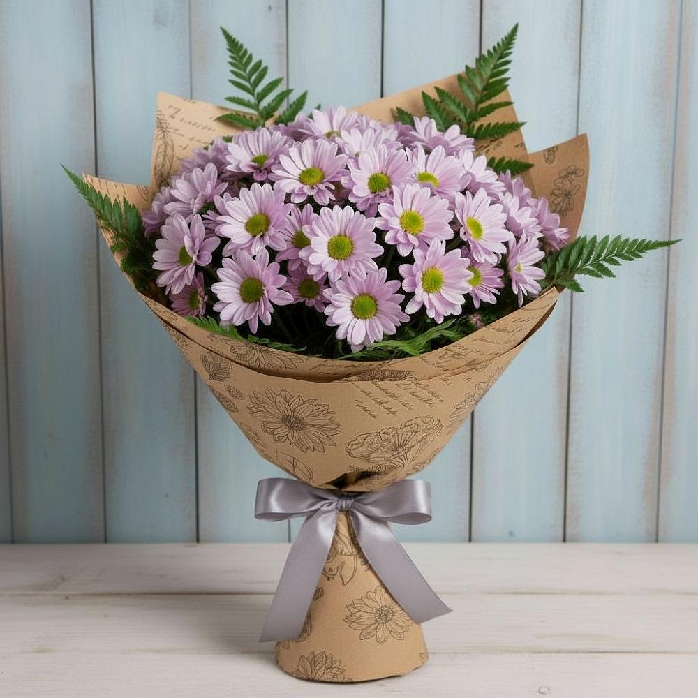 Букет цветов из: Хризантемы в Родине