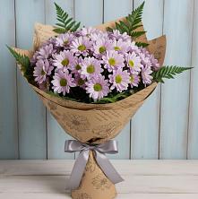 Букет цветов из:  Хризантемы в Родине