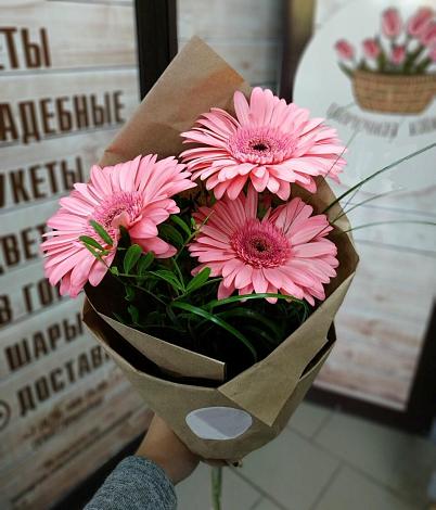 Букет цветов из: Герберы в Родине