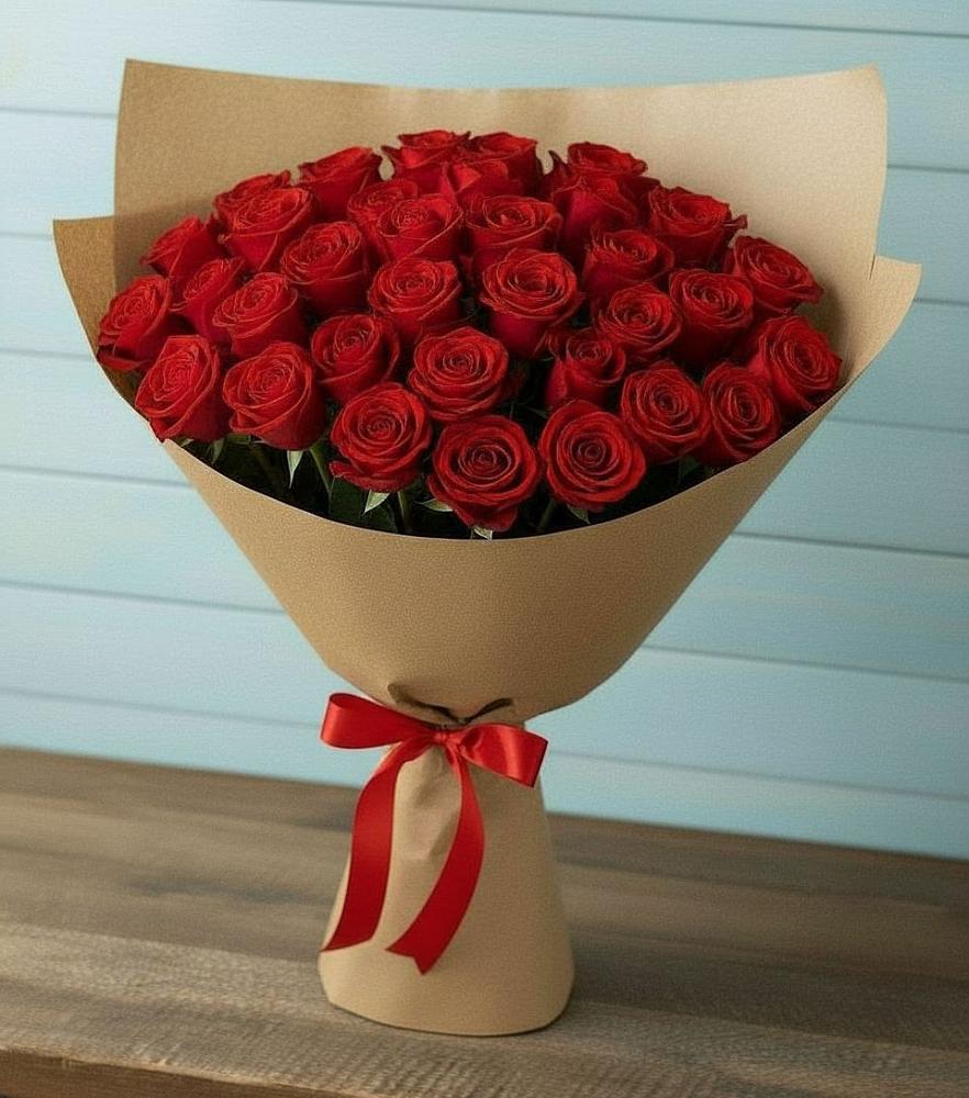 Букет Красные розы Милано в Родине
