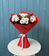 Букет цветов из:  Хризантемы в Родине