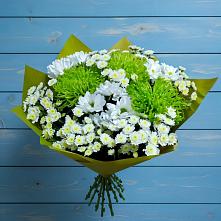 Букет цветов из:  Хризантемы в Родине
