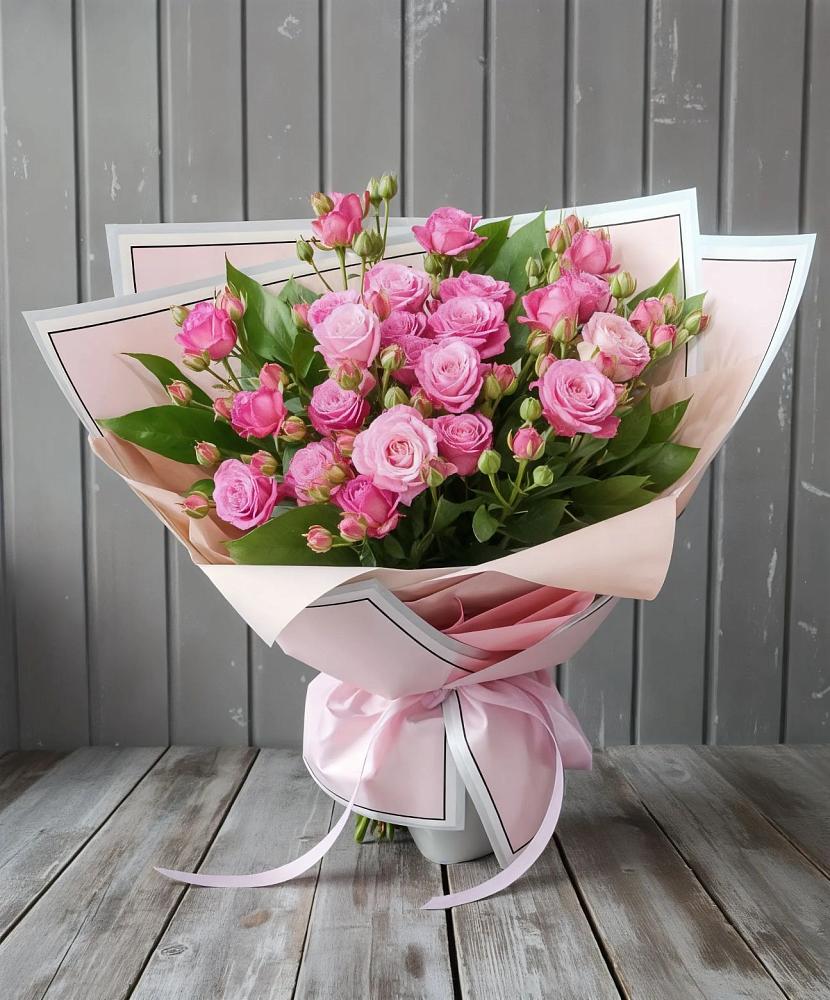 Букет Розовый кустик в Родине