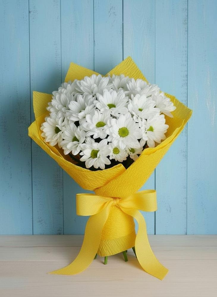 Букет цветов из: Хризантемы в Родине