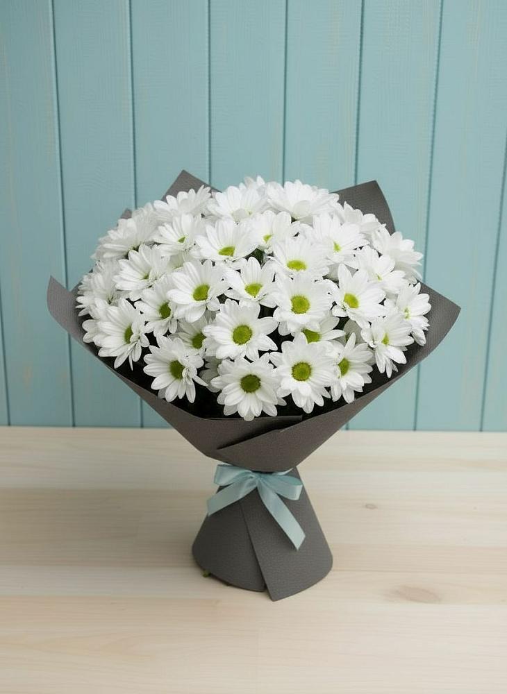 Букет цветов из: Хризантемы в Родине