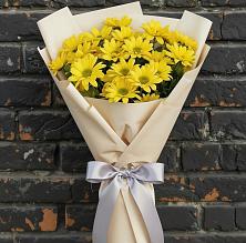 Букет цветов из:  Хризантемы в Родине