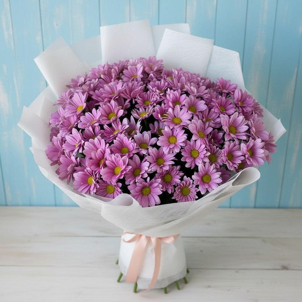 Букет цветов из: Хризантемы в Родине