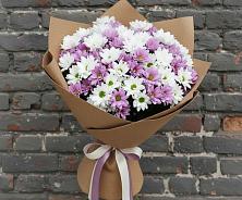 Букет цветов из:  Хризантемы в Родине