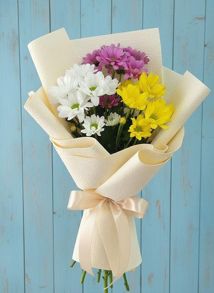 Букет цветов из: Хризантемы в Родине