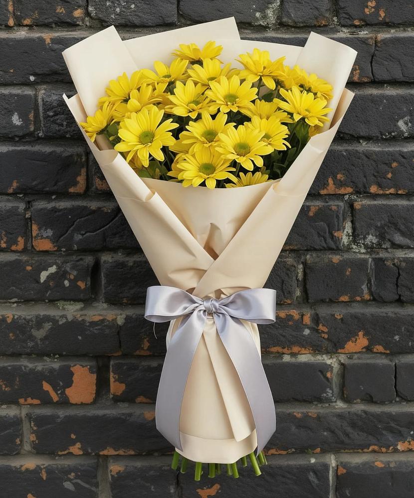 Букет цветов из: Хризантемы в Родине