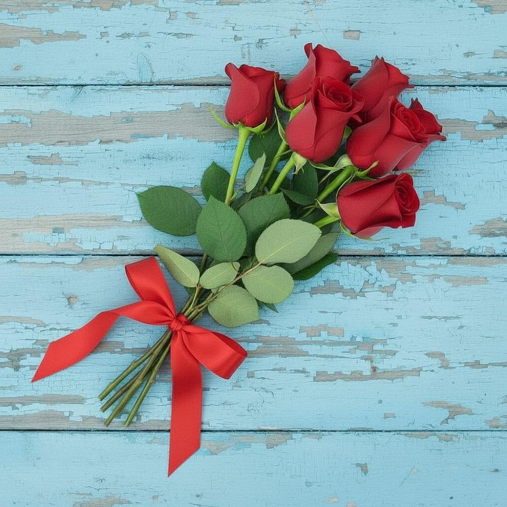 Букет Красные розы в Родине