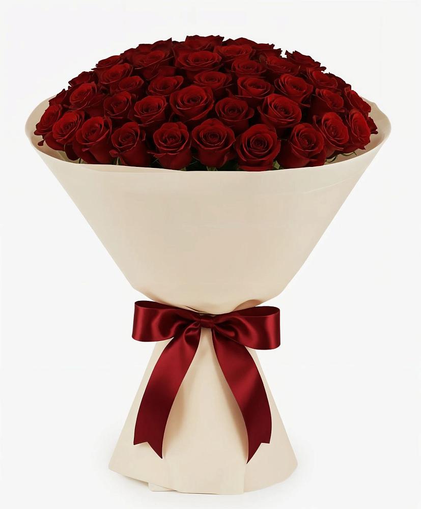 Букет 101 Бордовая роза Блэк Бакарра в Родине