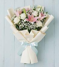 Букет цветов из:  Лилии #REPLACE_PRED# Родине